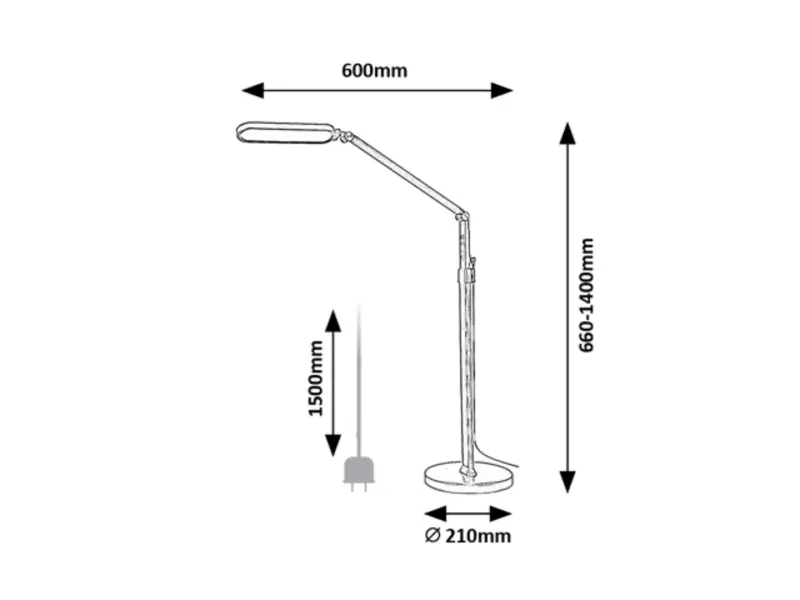 Stojanové svietidlo Rabalux 2310 LED 13W 790lm 3000-6000K 230V IP20